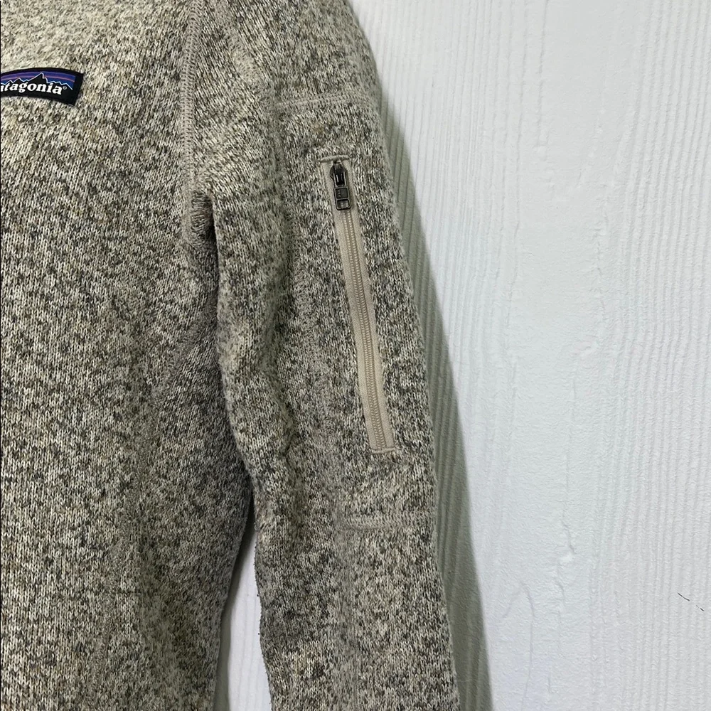 Patagonia - Better Sweater Quarter Zip Quarter Natural Beige Pullover Size XS